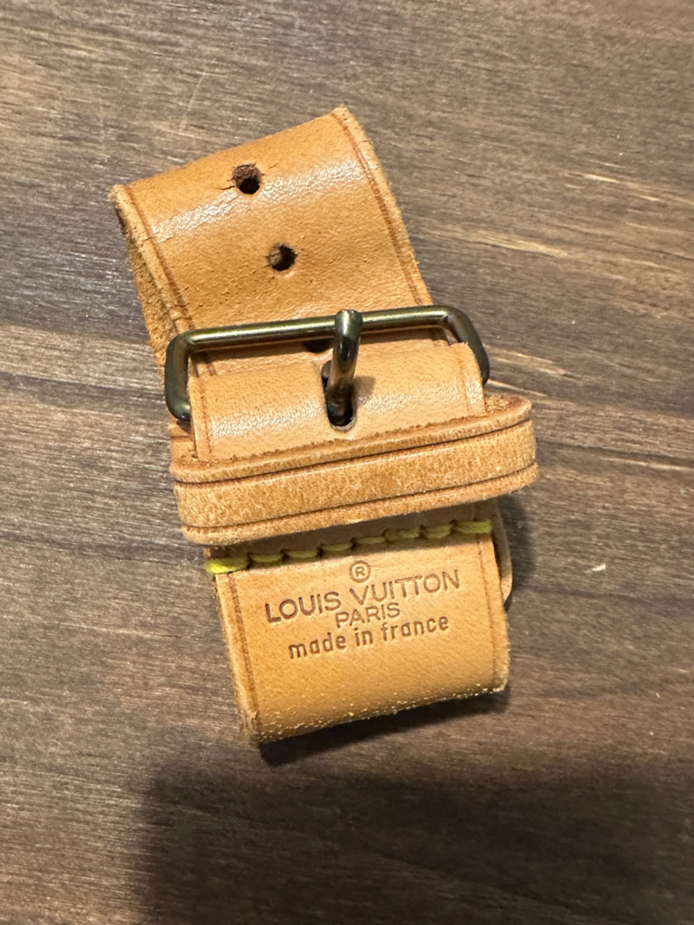 Louis Vuitton Tan Leather Strap Holder